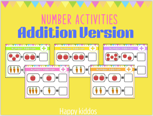 Numbers Activities Addition 1-10