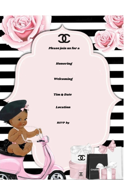 Girl baby shower invitations